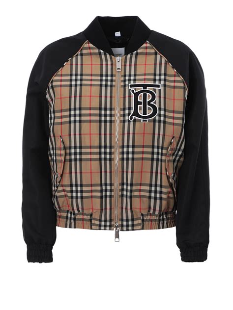 burberry bomber jacket ladies|check cashmere bomber jacket women.